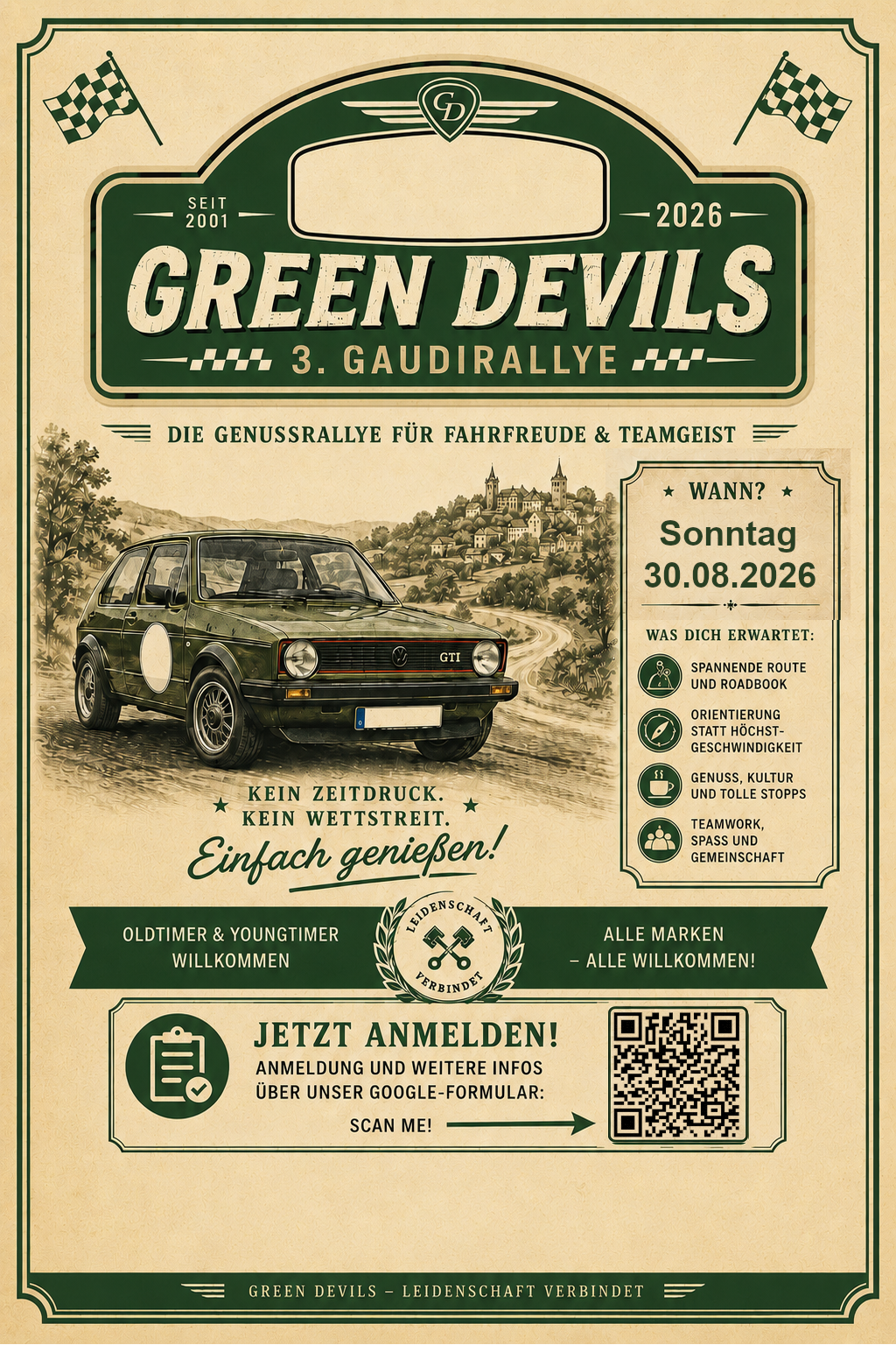 Flyer Green Devils Gaudirallye 2026